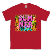 Red summer vibes leopard background Classic Tee - Jasminsmagicworld
