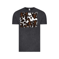 Vintage Black cowhide Vintage Tee - RanaPortraitStore