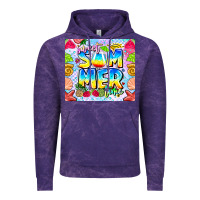 Cloud Purple summer time Vintage Hoodie - CowhideDigitalArt