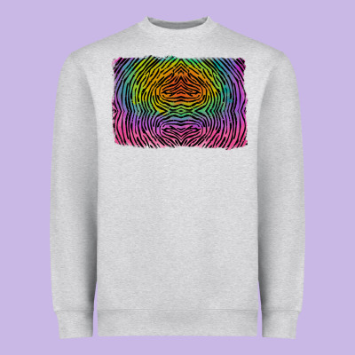 Colorful Zebra Background Heavyweight Sweatshirt Designed By Ranaportraitstore