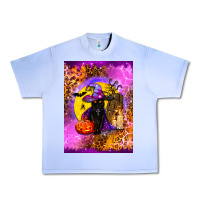 Grape Ice witchy cat Urban Heavy Tee - BundleAndBundleShop