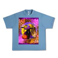Pebble Blue witchy cat Urban Heavy Tee - BundleAndBundleShop