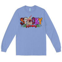 Colony Blue spooky summer vibes Long Sleeve Tee - CowhideDigitalArt