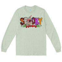 Matcha spooky summer vibes Long Sleeve Tee - CowhideDigitalArt