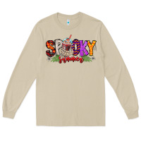 Mushroom spooky summer vibes Long Sleeve Tee - CowhideDigitalArt