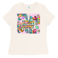 Bone Hunny Bunny And Egg Easter Tumbler Ladies Tee - BundleAndBundleShop