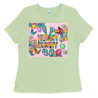 Matcha Hunny Bunny And Egg Easter Tumbler Ladies Tee - BundleAndBundleShop