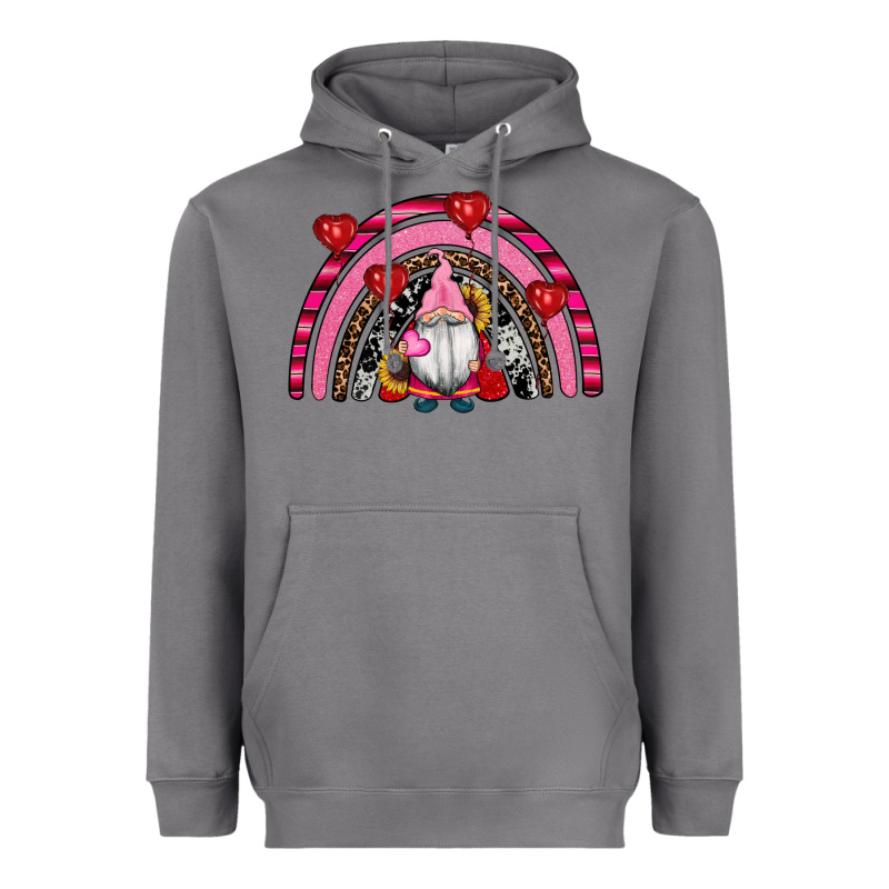 Valentines Day Gnomes Rainbow Heavyweight Hoodie by RanaPortraitStore | Teevron