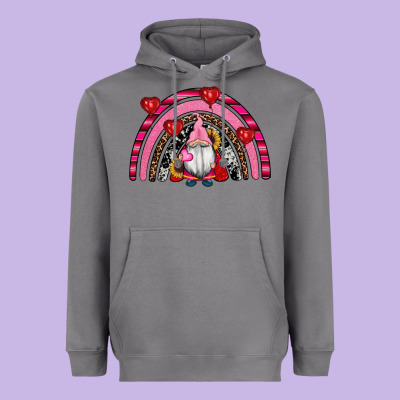 Valentines Day Gnomes Rainbow Heavyweight Hoodie Designed By Ranaportraitstore