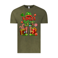 Vintage Olive santa s helper Vintage Tee - FaDigitalArtStudio