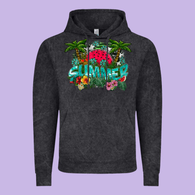 Summer Vintage Hoodie Designed By Cowhidedigitalart