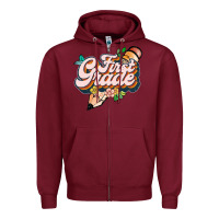Burgundy first grade Zipper Hoodie - JahusDesignShop