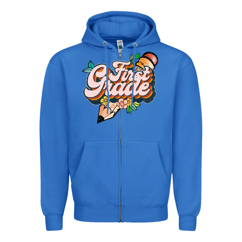 First Grade Zipper Hoodie by JahusDesignShop | Teevron