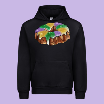 Mardi Gras King Cake Urban Hoodie Designed By Ranaportraitstore