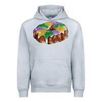Heather Grey Mardi gras king cake Urban Hoodie - RanaPortraitStore