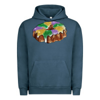 Pigment Midnight Navy Mardi gras king cake Urban Hoodie - RanaPortraitStore