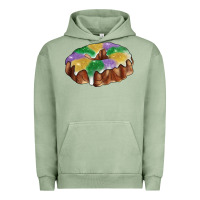 Pigment Oil Green Mardi gras king cake Urban Hoodie - RanaPortraitStore