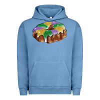 Pigment Pebble Blue Mardi gras king cake Urban Hoodie - RanaPortraitStore