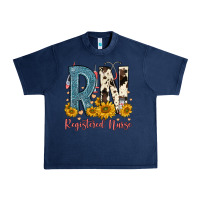 Navy rn registered nurse Urban Heavy Tee - FaDigitalArtStudio