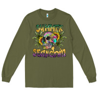 Army Green Summer Searchin Long Sleeve Tee - CowhideDigitalArt