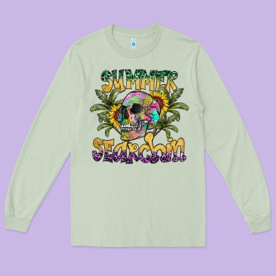 Summer Searchin Long Sleeve Tee Designed By Cowhidedigitalart