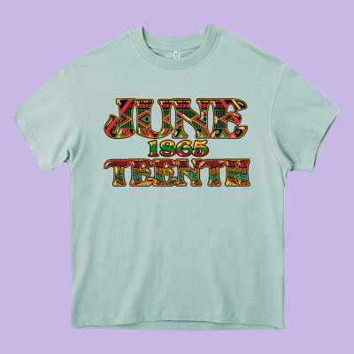 Juneteenth 1865 Heavy Core Tee Designed By Howdyjamesfarm