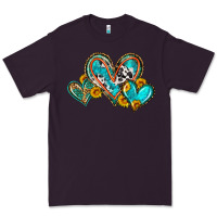 Plum western leopard turquoise cowhide hearts olivia Premium Tee - OliviaCreatesArt
