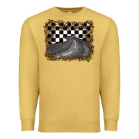 Antique Gold leopard racing  background Premium Sweatshirt - RanaPortraitStore