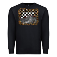 Black leopard racing  background Premium Sweatshirt - RanaPortraitStore