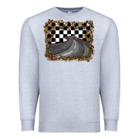 Heather Grey leopard racing  background Premium Sweatshirt - RanaPortraitStore