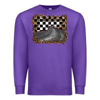 Purple leopard racing  background Premium Sweatshirt - RanaPortraitStore