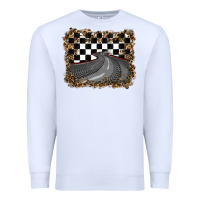 White leopard racing  background Premium Sweatshirt - RanaPortraitStore