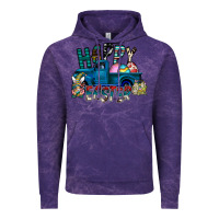 Cloud Purple Happy Easter  truck Vintage Hoodie - CowhideDigitalArt