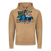 Vintage Camel Happy Easter  truck Vintage Hoodie - CowhideDigitalArt