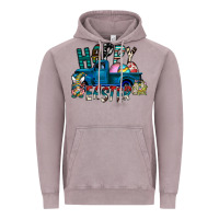Vintage Zinc Happy Easter  truck Vintage Hoodie - CowhideDigitalArt