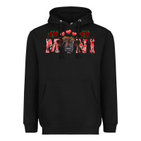 Black valentines day mini black Heavyweight Hoodie - RanaPortraitStore