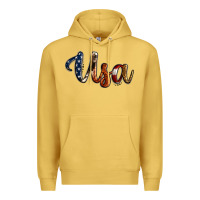 Antique Gold usa calligraphy Premium Hoodie - Jasminsmagicworld