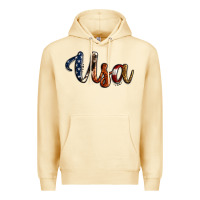 Usa Calligraphy Premium Hoodie | Teevron