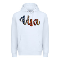 White usa calligraphy Premium Hoodie - Jasminsmagicworld