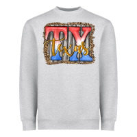Heather Grey Tx texas Heavyweight Sweatshirt - JahusDesignShop