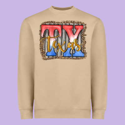 Tx Texas Heavyweight Sweatshirt Designed By Jahusdesignshop