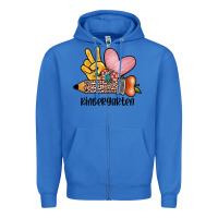 True Royal peace love kindergarten Zipper Hoodie - JahusDesignShop