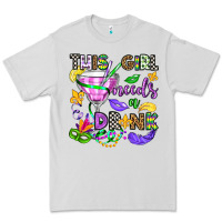 Dove Grey this girl needs a drink Premium Tee - OliviaCreatesArt