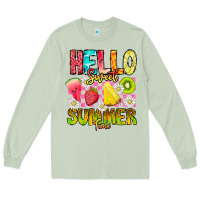 Matcha Hello Sweet Summer Time Long Sleeve Tee - CowhideDigitalArt