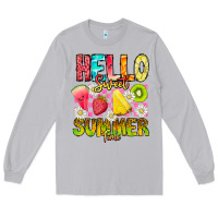 Moon Dust Hello Sweet Summer Time Long Sleeve Tee - CowhideDigitalArt