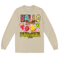 Mushroom Hello Sweet Summer Time Long Sleeve Tee - CowhideDigitalArt