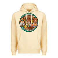 Pina Colada fall gnomes round earrings 4 Premium Hoodie - Artiststas