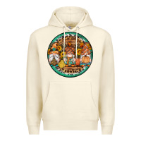 Sandshell fall gnomes round earrings 4 Premium Hoodie - Artiststas