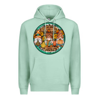 Seafoam fall gnomes round earrings 4 Premium Hoodie - Artiststas