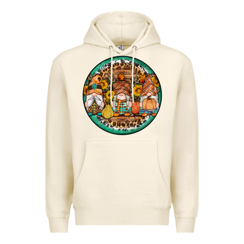 Fall Gnomes Round Earrings 4 Premium Hoodie by Artiststas | Teevron